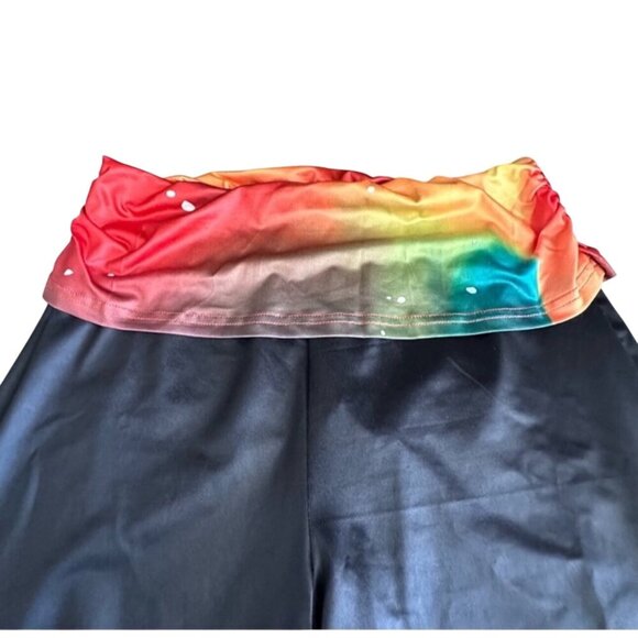 Womens XL Rainbow Galaxy Butterfly Strap Top & Wide Leg Pants Set - Picture 11 of 11